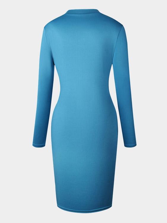 Ladies Blue Casual Dresses