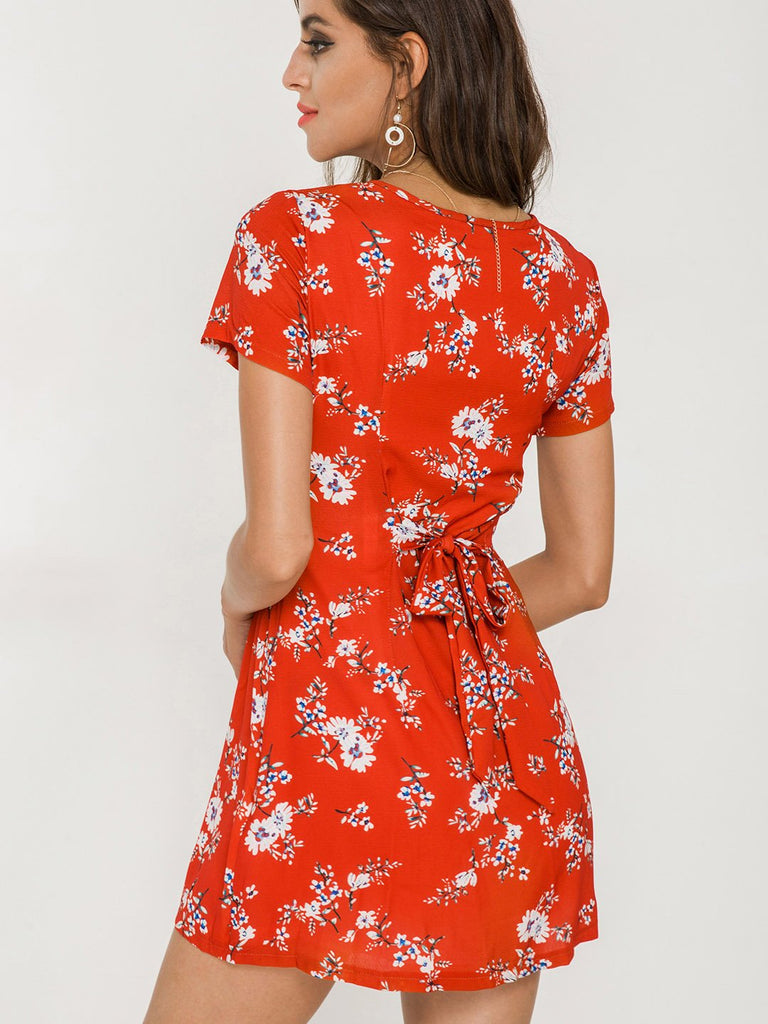 Ladies Floral Floral Dresses