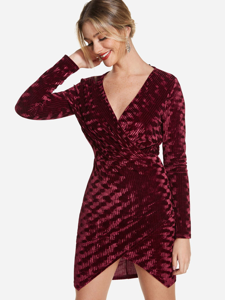 Ladies Burgundy Sexy Dresses