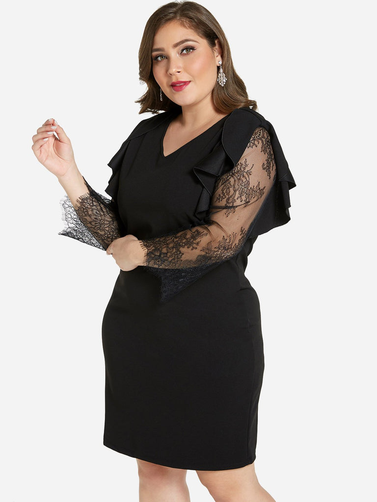 Ladies Black Plus Size Dresses