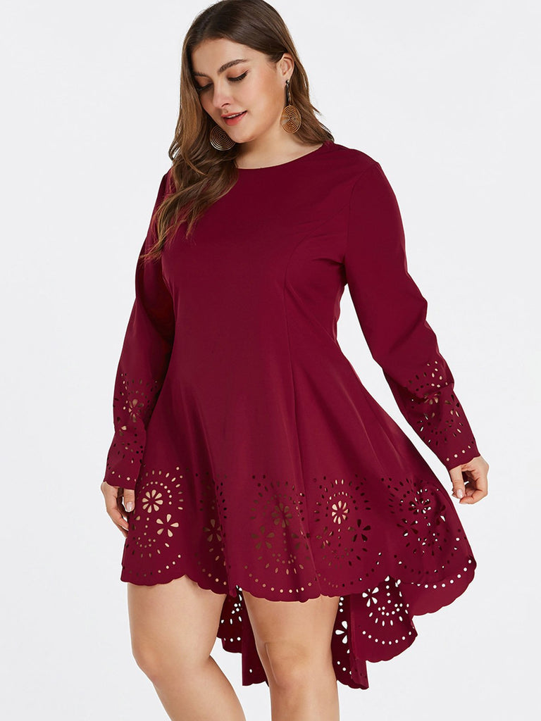 Ladies Red Plus Size Dresses