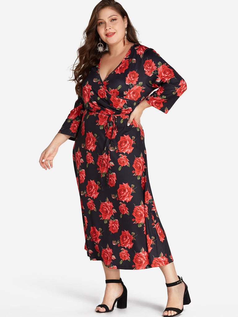 Ladies Rose Plus Size Dresses