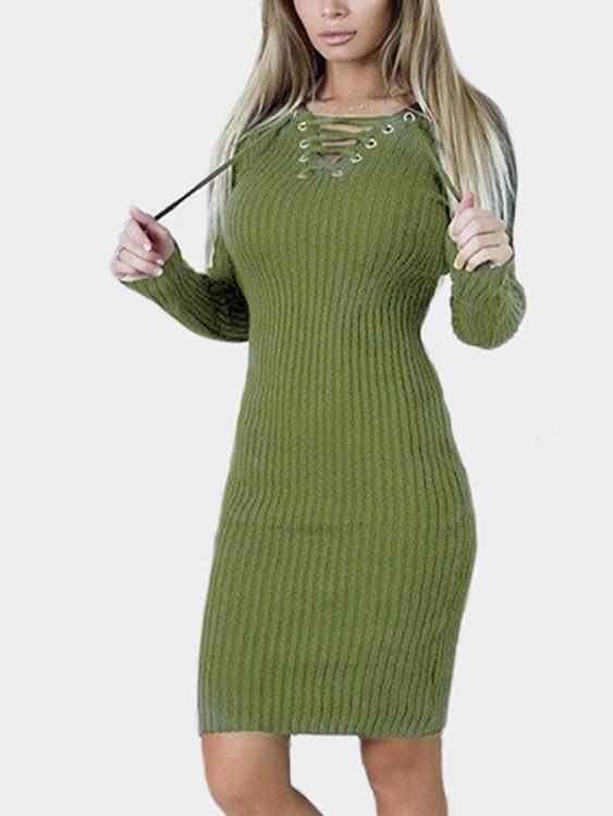 Womens Long Sleeve Casual Dresses