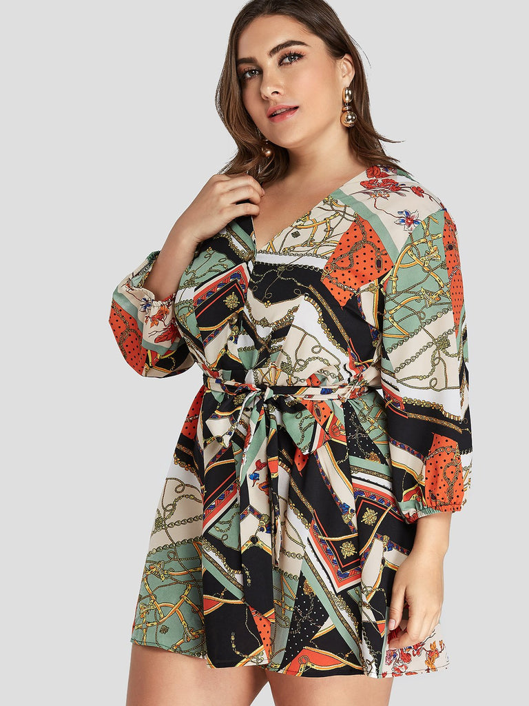 Ladies Green Plus Size Dresses