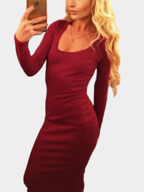 Ladies Burgundy Sexy Dresses