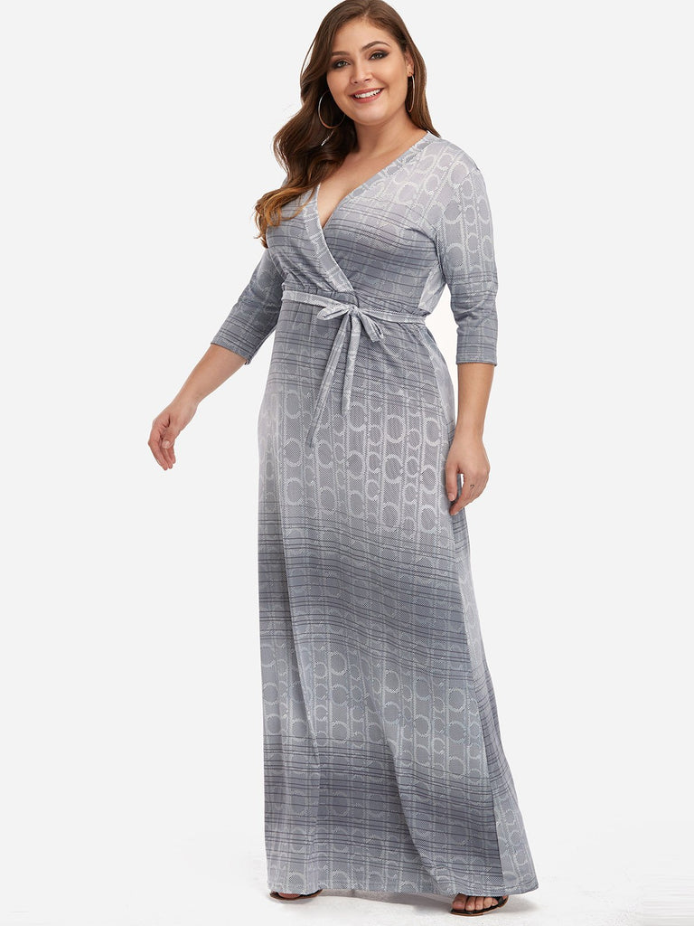 Ladies Grey Plus Size Dresses