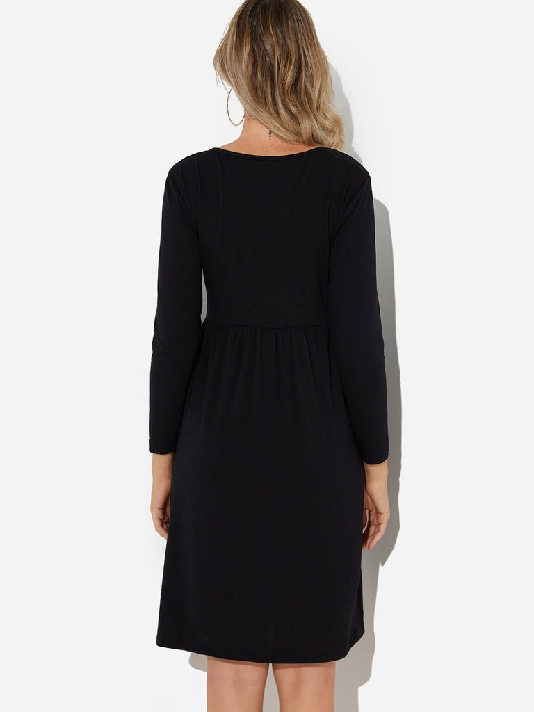 Womens Long Sleeve Sexy Dress