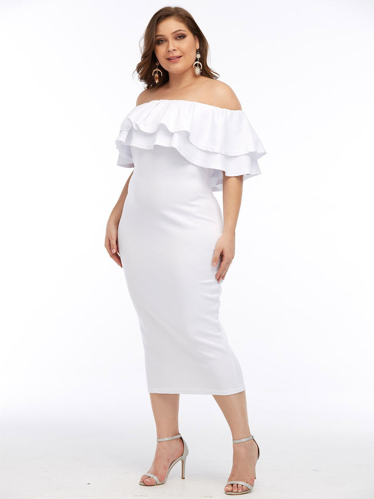 Sleeveless Plus Size Cocktail Dresses