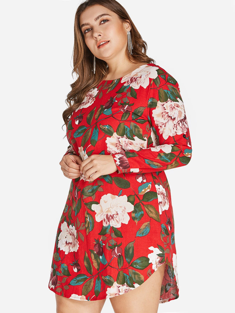 Ladies Red Plus Size Dresses