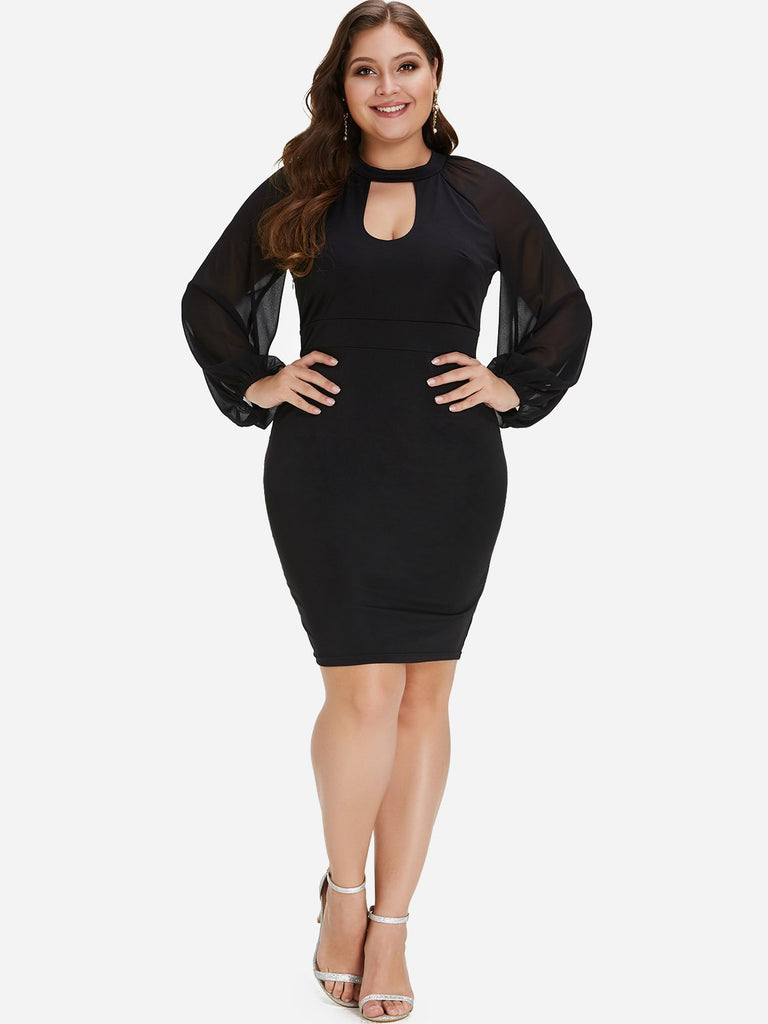 Plus Size Cocktail Dresses With Sleeves