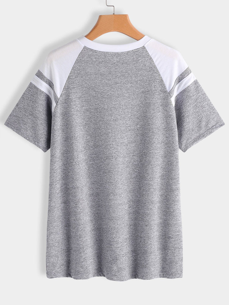 Womens Grey Plus Size Tops