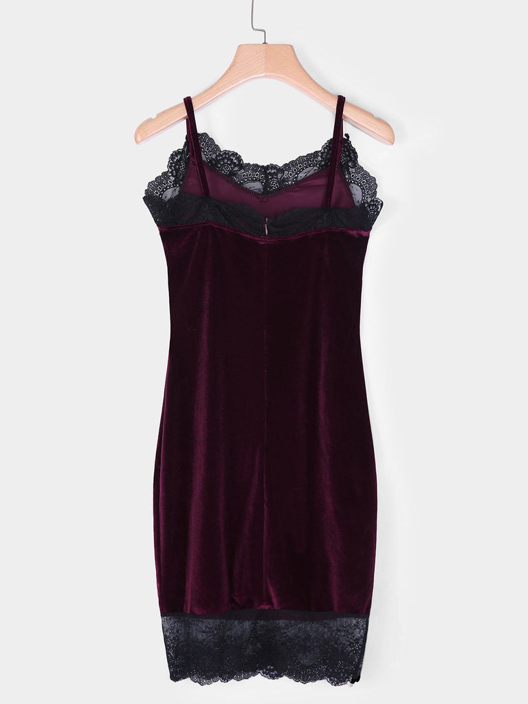 Ladies Burgundy Mini Dresses