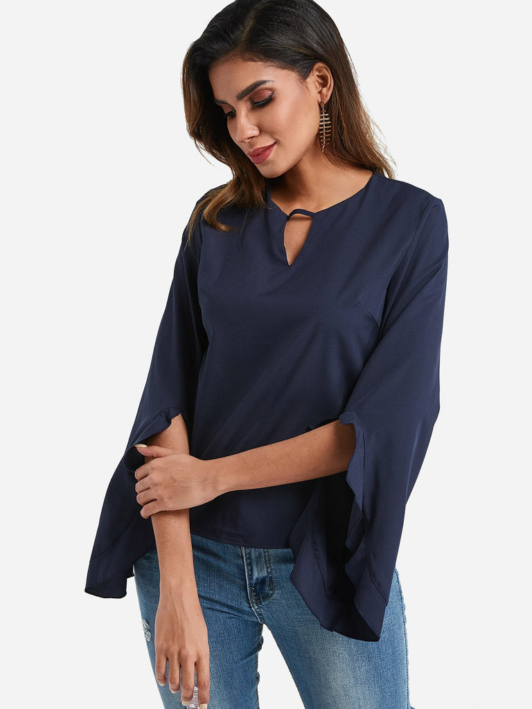 Ladies Navy Blouses