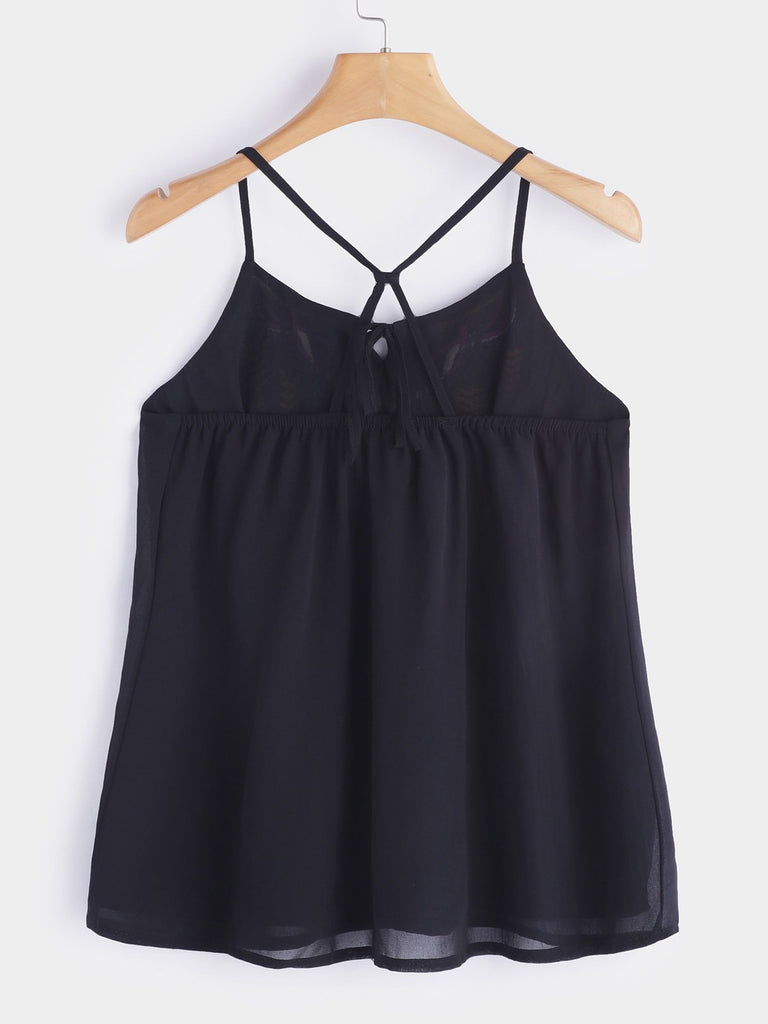 Womens Black Camis