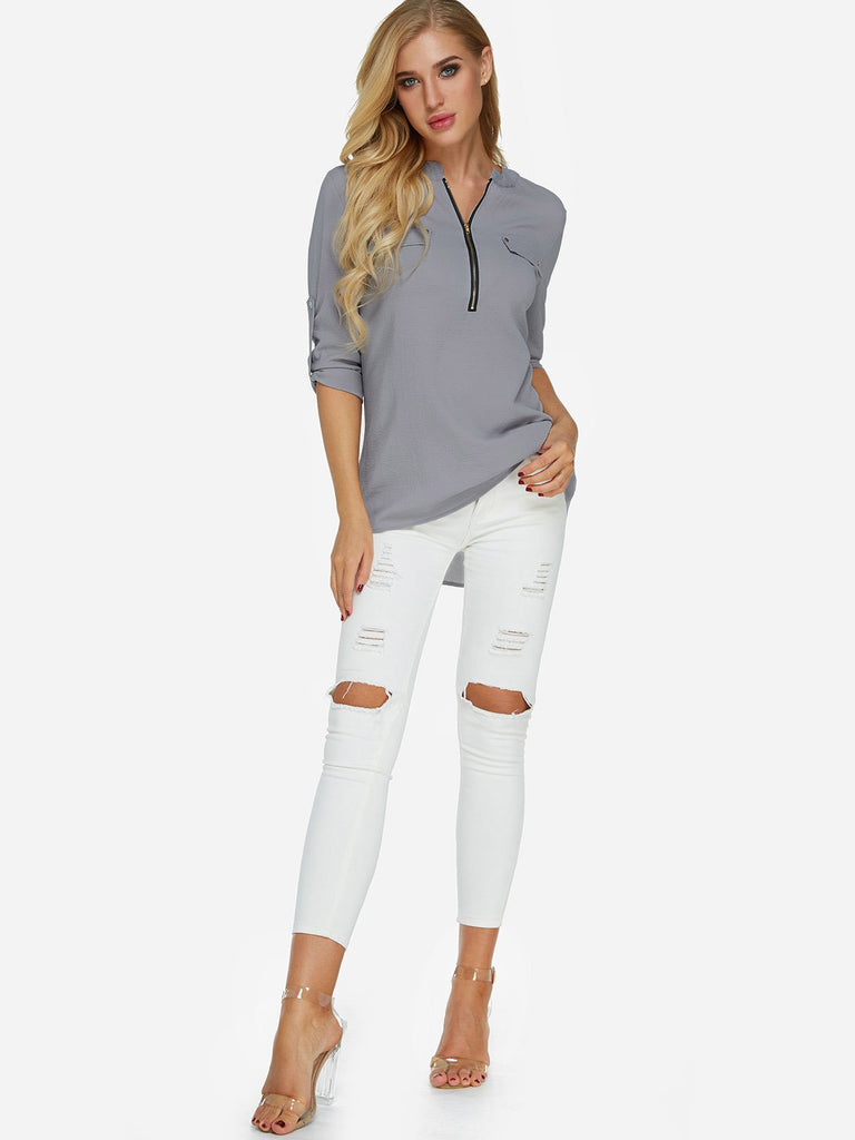 Ladies Long Top With Jeans