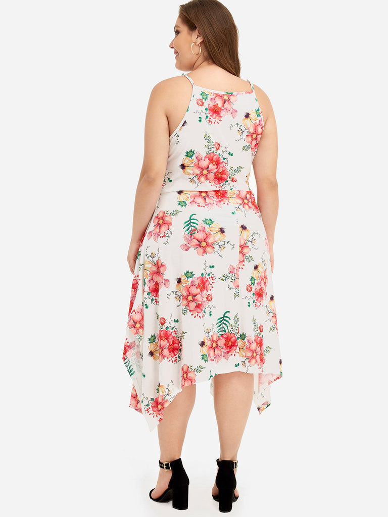 Womens Floral Plus Size Dresses