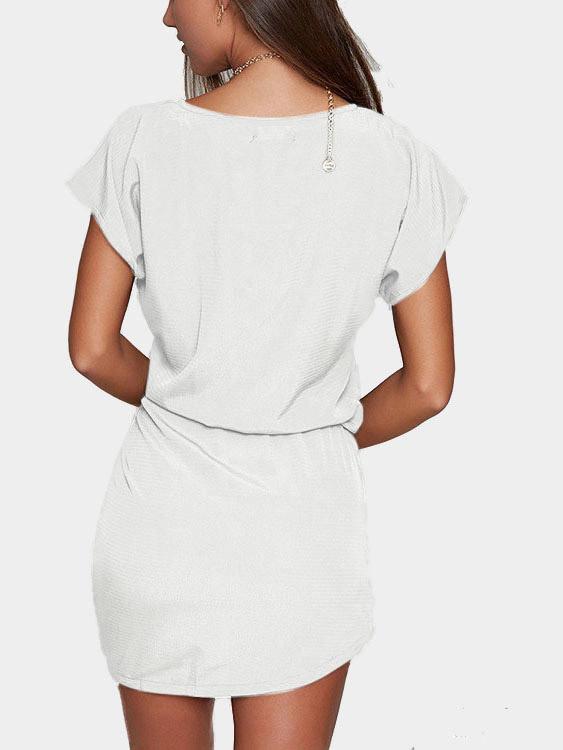 Womens Short Sleeve Casual Dress