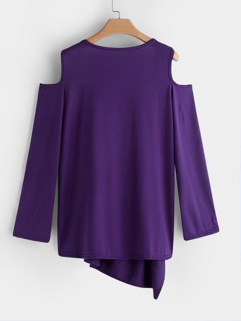 Womens Purple Plus Size Tops