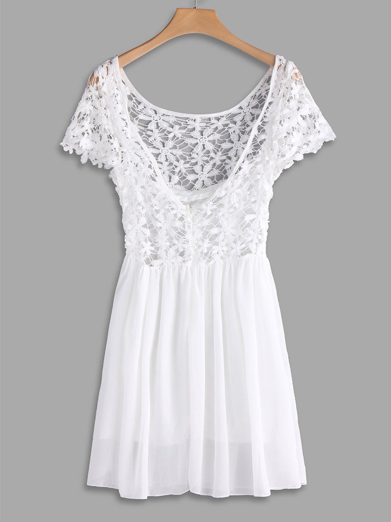 Womens White Midi Dresses