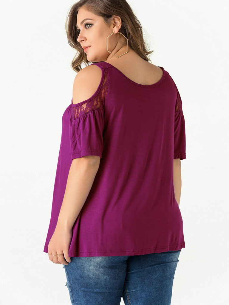 Womens Plum Plus Size Tops