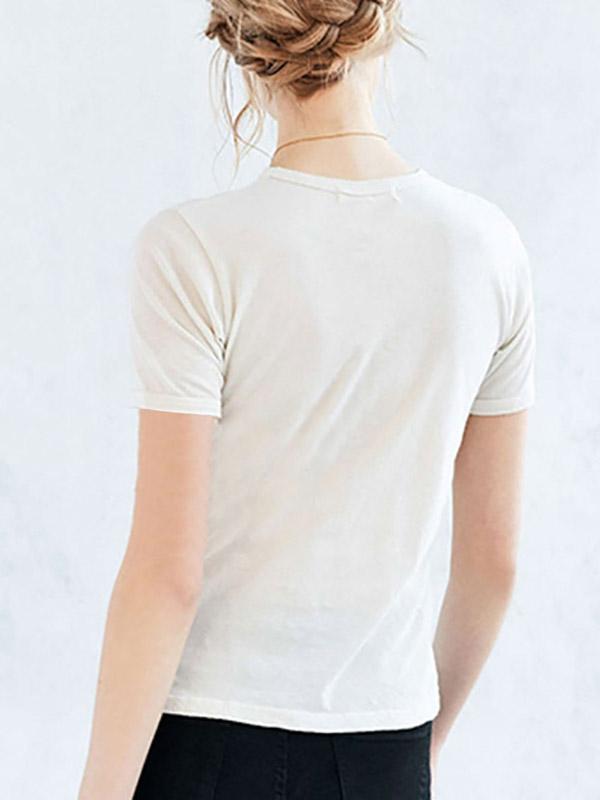 Womens White T-Shirts