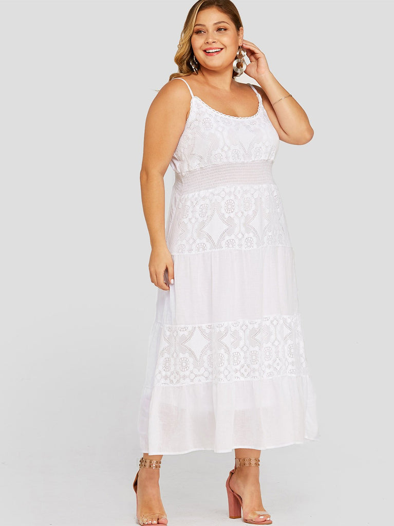 Ladies White Plus Size Dresses