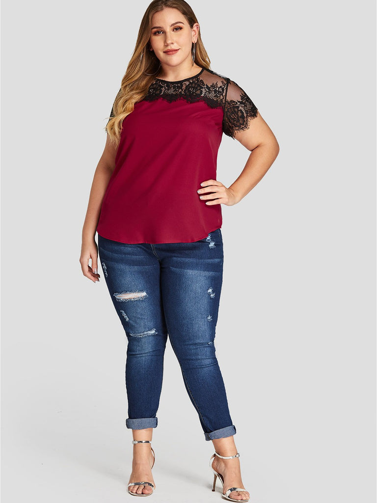 Plus Size Womens Dress Tops