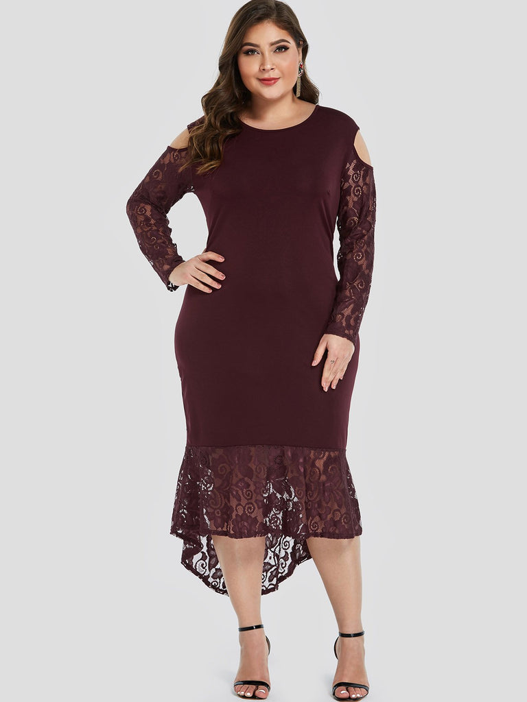 Plus Size Club Dresses With Sleeves