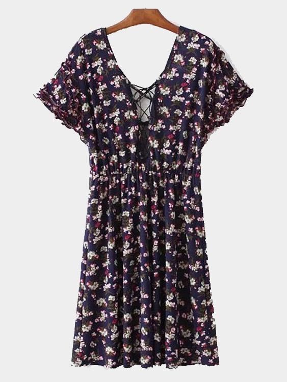 Womens Multi Floral Dresses