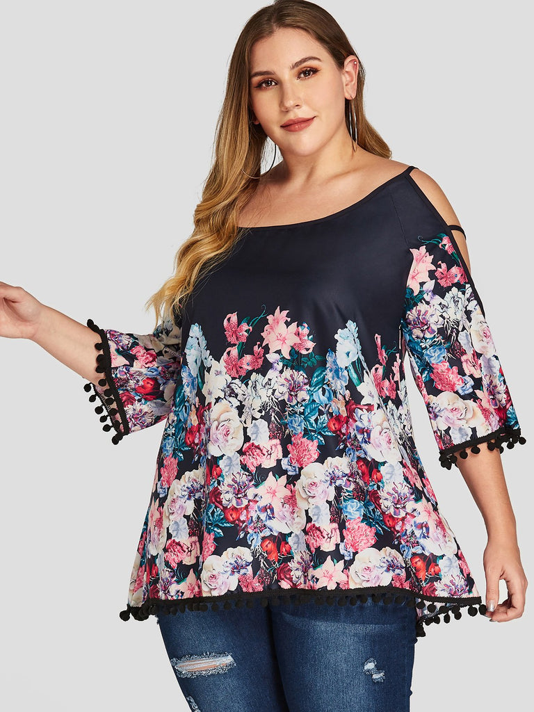 Ladies Plus Size Lace Tops