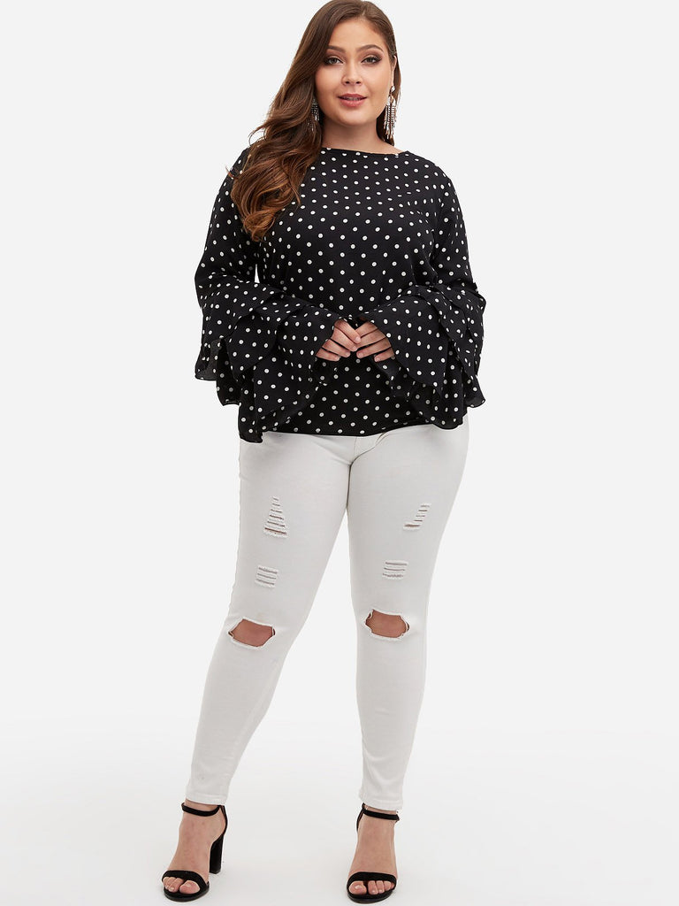 Womens White Plus Size Tops