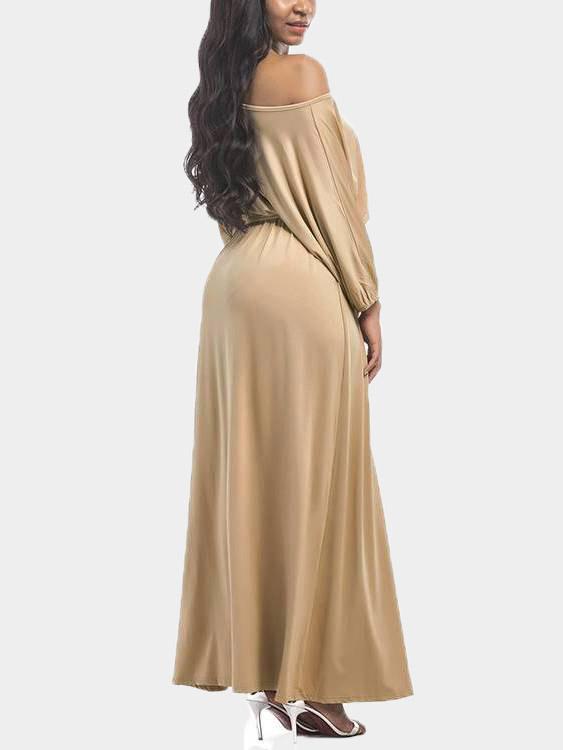 Ladies Off The Shoulder Maxi Dress