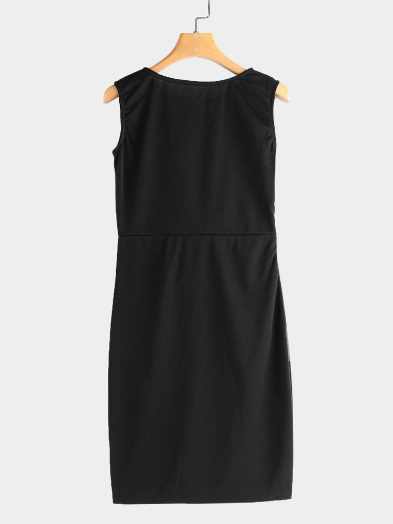 Womens Black Midi Dresses