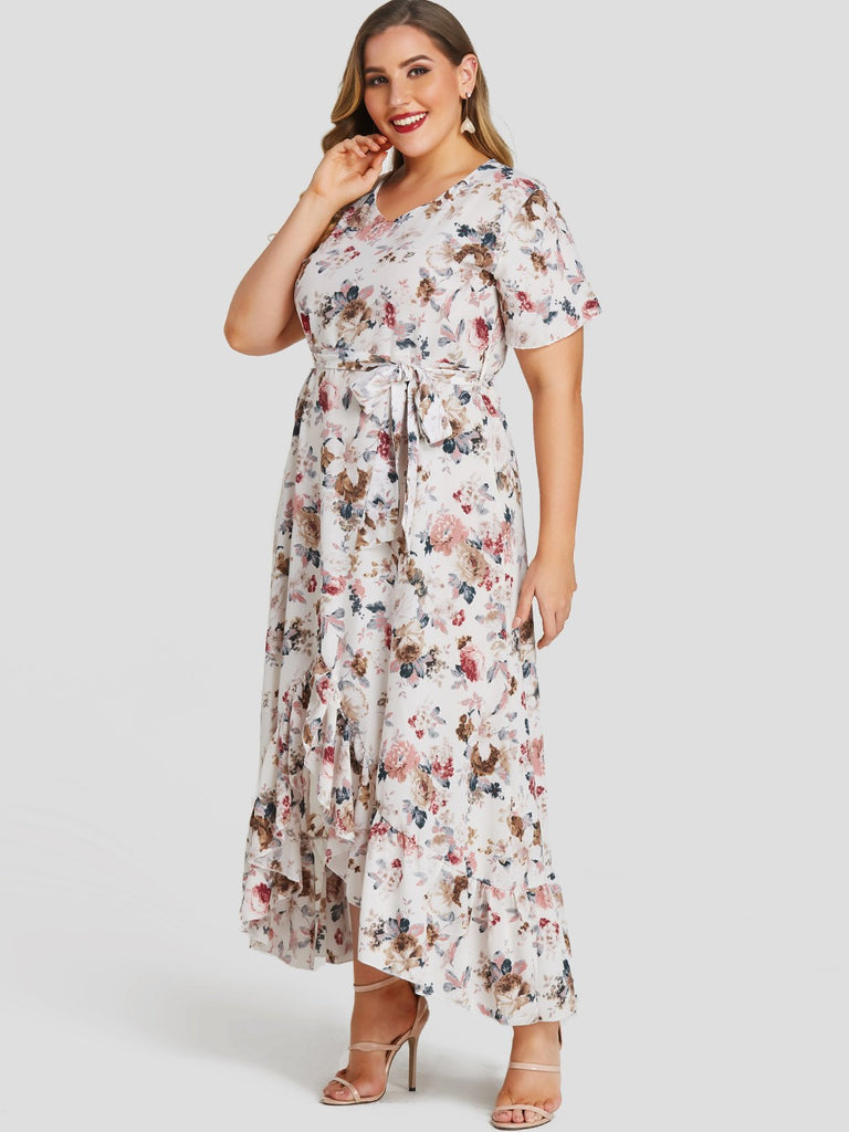 Ladies White Plus Size Dresses