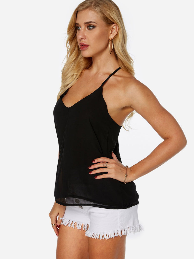 Ladies Black Camis