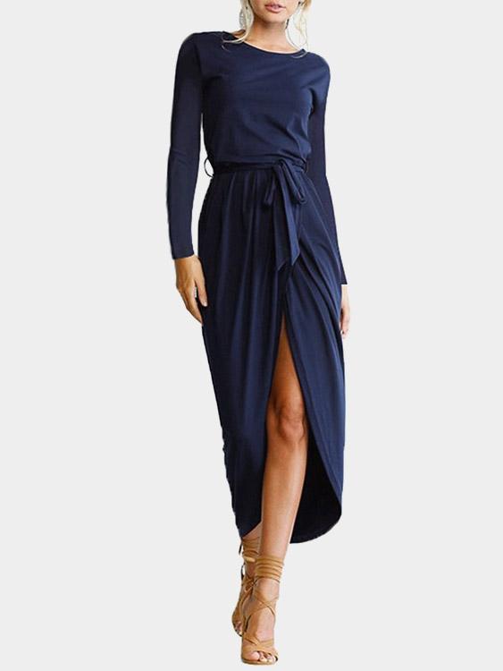 Ladies Navy Maxi Dresses