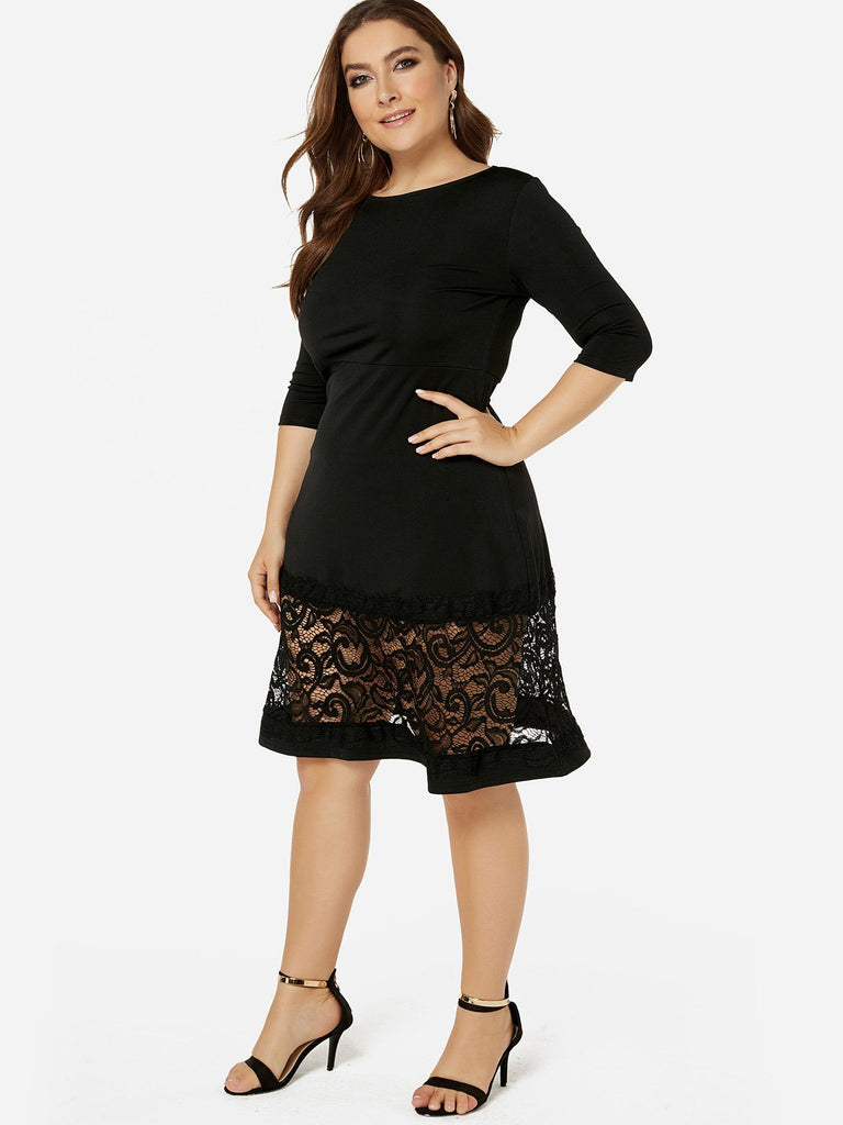 Ladies Black Plus Size Dresses