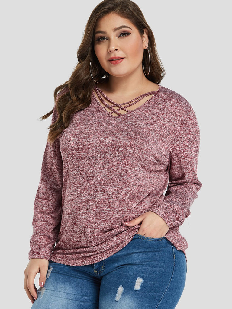 Ladies Pink Plus Size Tops