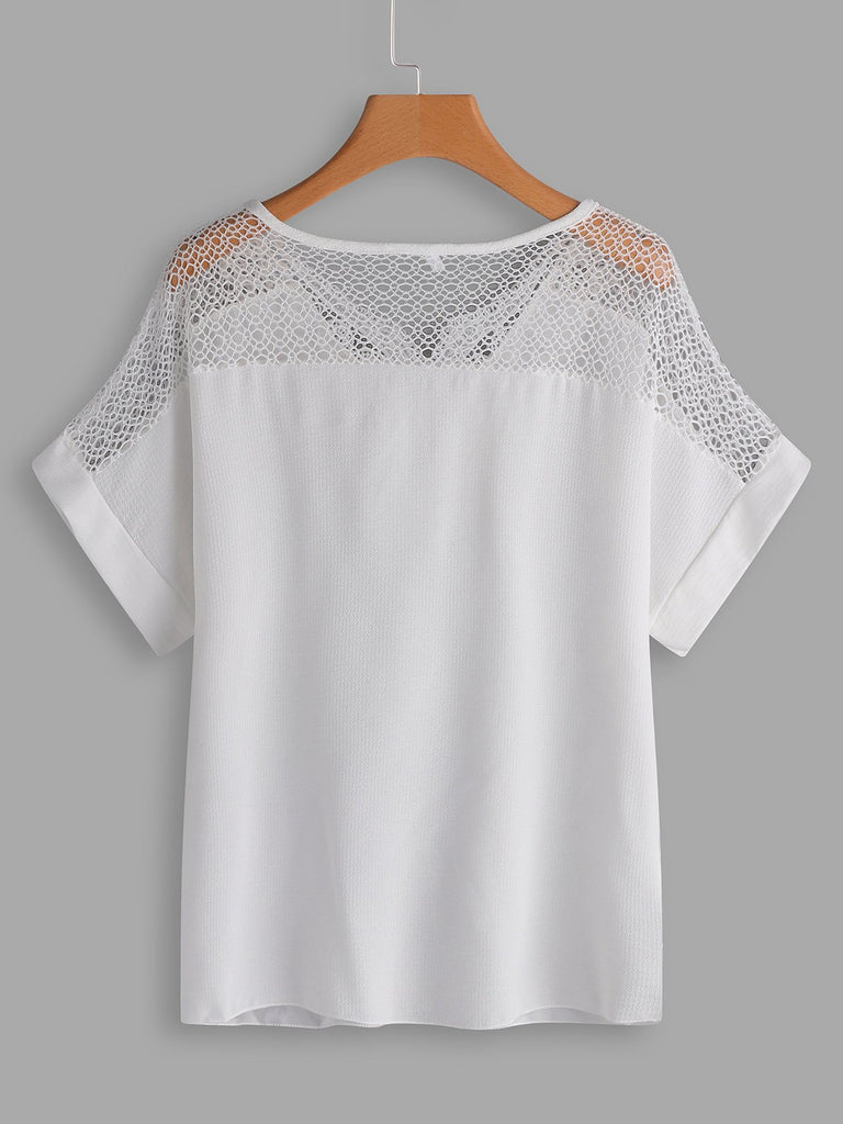 Womens White Plus Size Tops