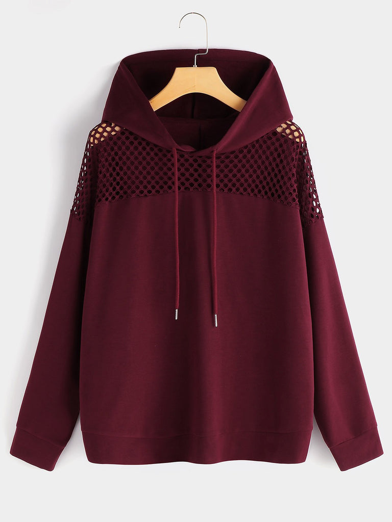 Ladies Burgundy Plus Size Tops