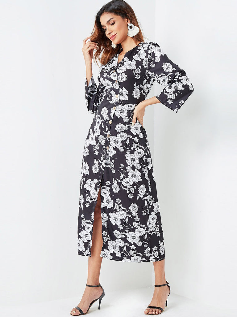 Womens Floral Print Dresses