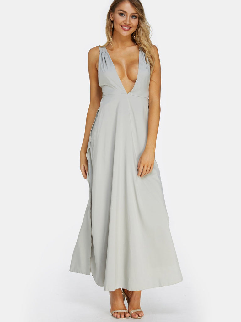 Ladies Sleeveless Maxi Dress