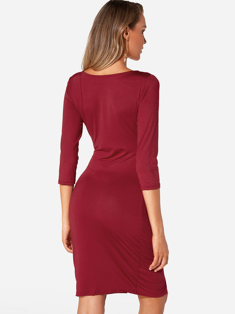 Womens Red Midi Dresses