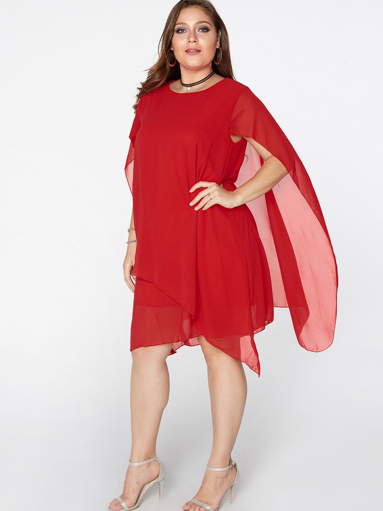 Ladies Red Plus Size Dresses