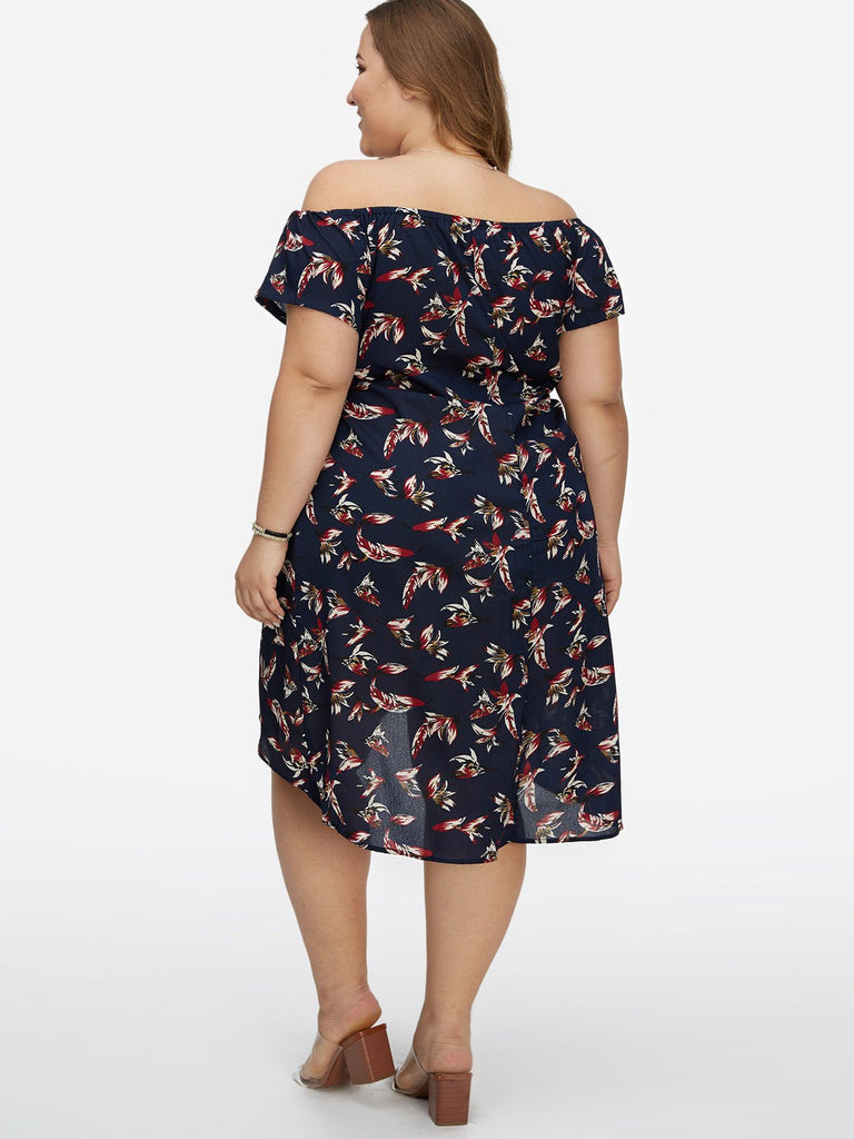 Womens Dark Blue Plus Size Dresses