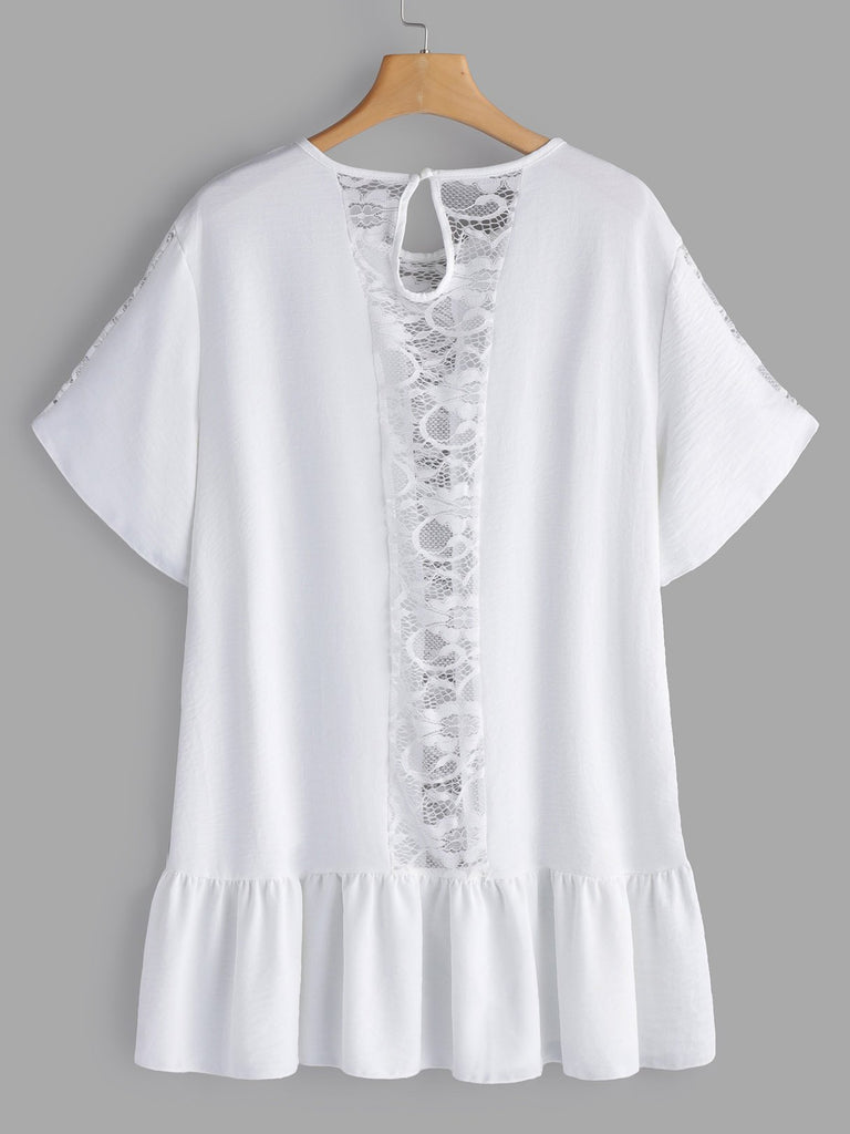 Womens White Plus Size Tops