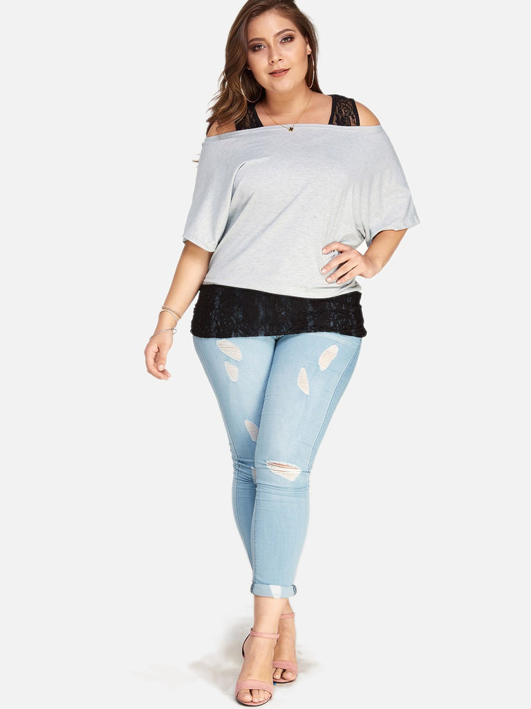 Womens Black Plus Size Tops