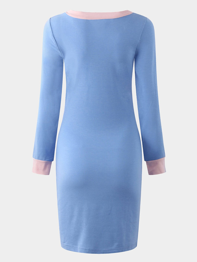 Ladies Blue Casual Dresses