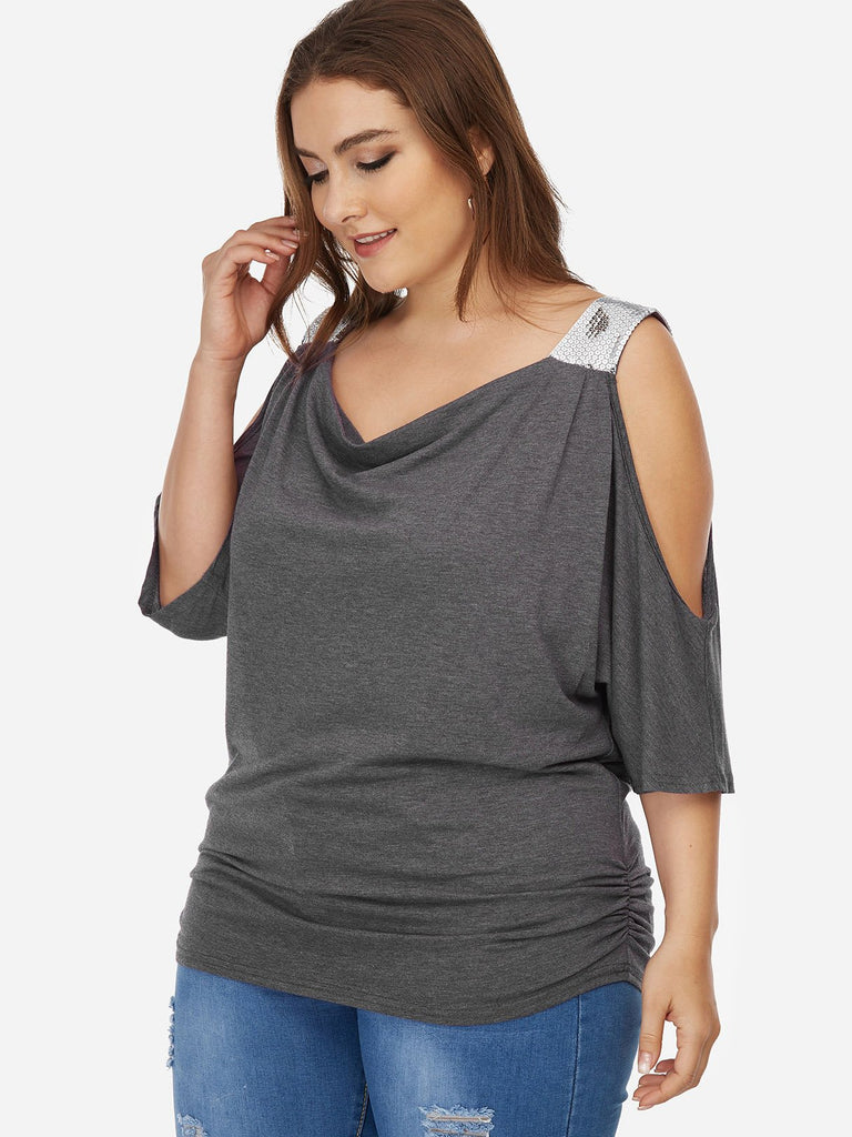 Ladies V-Neck Plus Size Tops