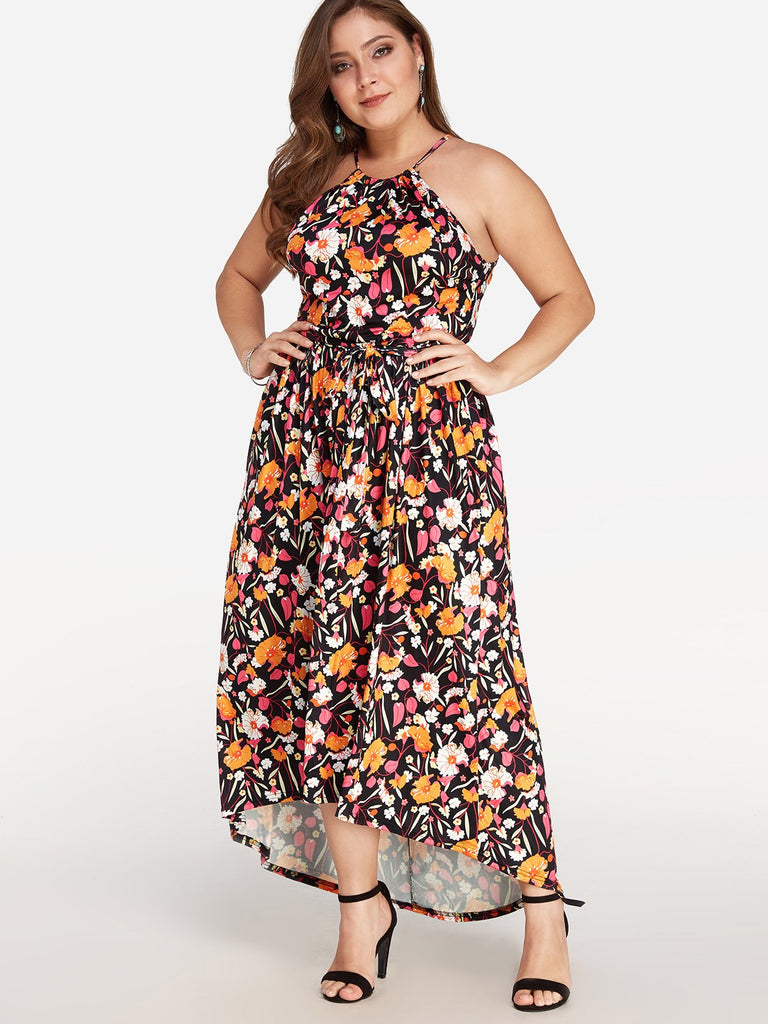 Womens Sleeveless Plus Size Maxi Dress